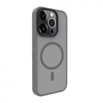 Evelatus Apple iPhone 15 Pro Max Hybrid Case ar MagSafe PC+TPU Sudrabs