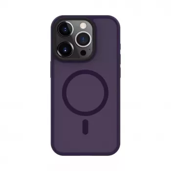 Evelatus Apple iPhone 15 Pro Max Hybrid Case ar MagSafe PC+TPU Deep Purple