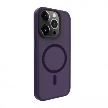 Evelatus Apple iPhone 15 Pro Max Hybrid Case ar MagSafe PC+TPU Deep Purple
