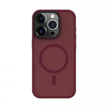 Evelatus Apple iPhone 15 Pro Max Hybrid Case ar MagSafe PC+TPU Plum