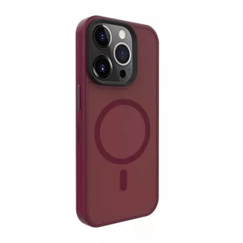 Evelatus Apple iPhone 15 Pro Max Hybrid Case ar MagSafe PC+TPU Plum