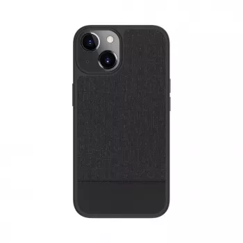 Evelatus Apple iPhone 15 Plastic Leather MagSafe Back Cover Black
