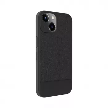 Evelatus Apple iPhone 15 Plus Plastic Leather MagSafe Back Cover Black
