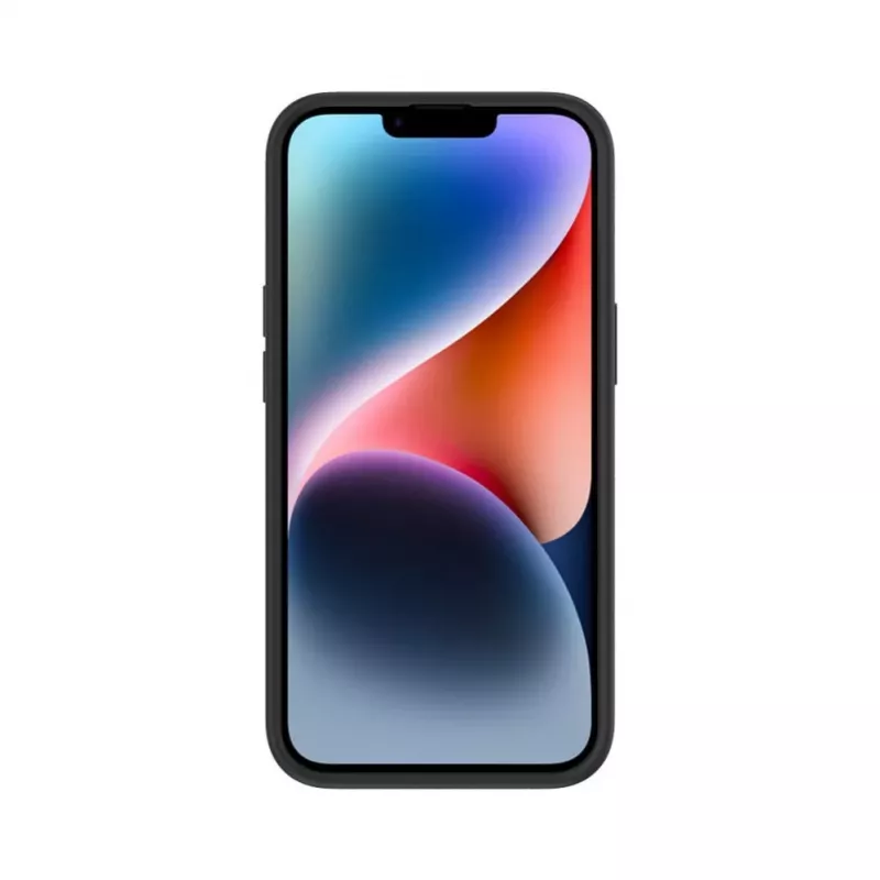Evelatus Apple iPhone 15 Plus Plastmasas Ādas Magsafe Aizmugurējais Vāciņš Pelēks