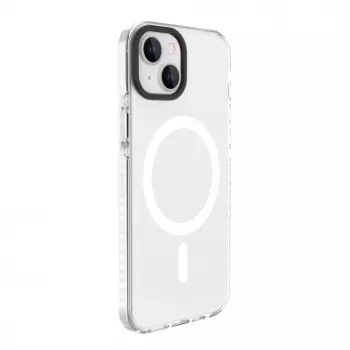 Evelatus Apple iPhone 15 Plus Clear Case PC+TPU With MagSafe Transparent
