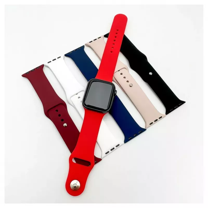 Evelatus Apple Watch 38/40/41mm Silicone Loop Watch Strap (132mm M/L) Blue