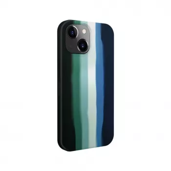 Evelatus Apple iPhone 15 Silikona Maciņš Daudzkrāsains Zaļš