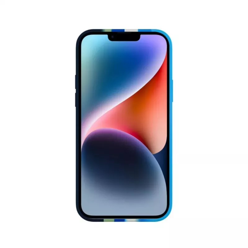 Evelatus Apple iPhone 15 Plus Silikona Maciņš Daudzkrāsains Zils