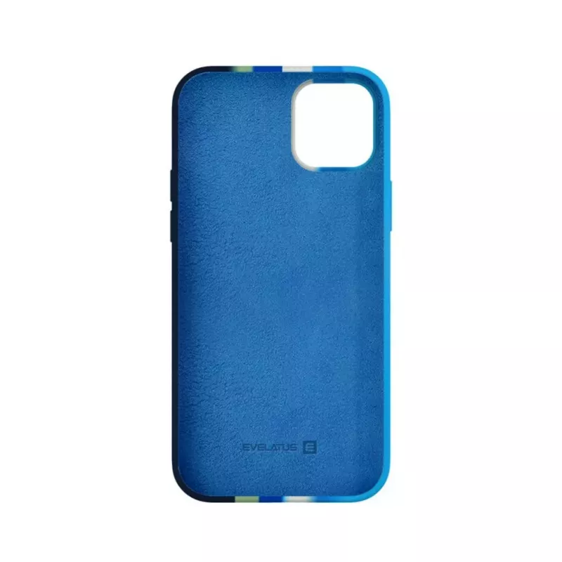 Evelatus Apple iPhone 15 Plus Silikona Maciņš Daudzkrāsains Zils