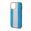 iLike Apple iPhone 15 Pro Diamonds and Leather Case Blue
