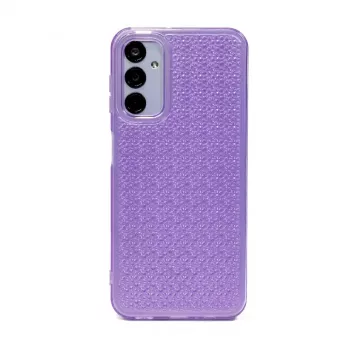 iLike Samsung Galaxy A34 5G Silikona Maciņš Shine Caurspīdīgs Violeta