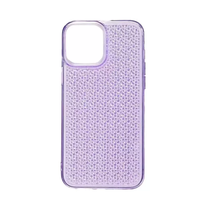 iLike Apple iPhone 14 Silikona Maciņš Shine Caurspīdīgs Violeta