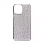 iLike Apple iPhone 14 Silikona Maciņš Shine Caurspīdīgs Melns
