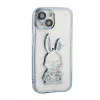 iLike Apple iPhone 15 Silikona Maciņš Print Desire Rabbit Zils