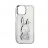 iLike Apple iPhone 15 Silikona Maciņš Print Desire Rabbit Sudraba