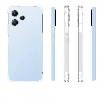 Evelatus Xiaomi Redmi 12 Military Shockproof Silicone Case Transparent