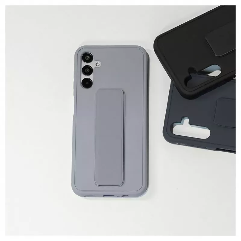 iLike Samsung Galaxy A14 5G Silikona Maciņš ar Statīvu Purpura