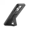 iLike Apple iPhone 15 Pro Max Silikona Maciņš ar Statīvu Melns