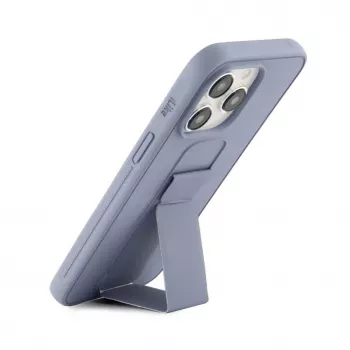 iLike Apple iPhone 15 Pro Max Silikona maciņš ar statīvu Purpura