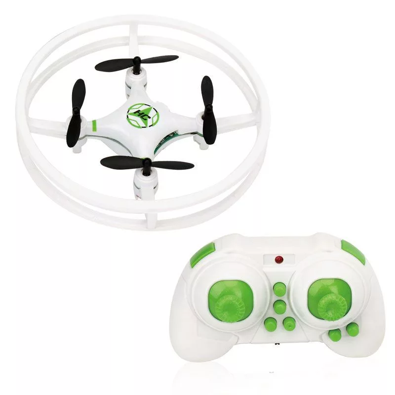 iLike Phantom Quadcopter Drone 360° (HC615) ar tālvadības pulti 2.4GHz, USB uzlāde, 6 asu žiroskops, 4 kanāli - Balts