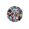 iLike Universal Pop Holder Stickers - Melns - 1 iepakojums