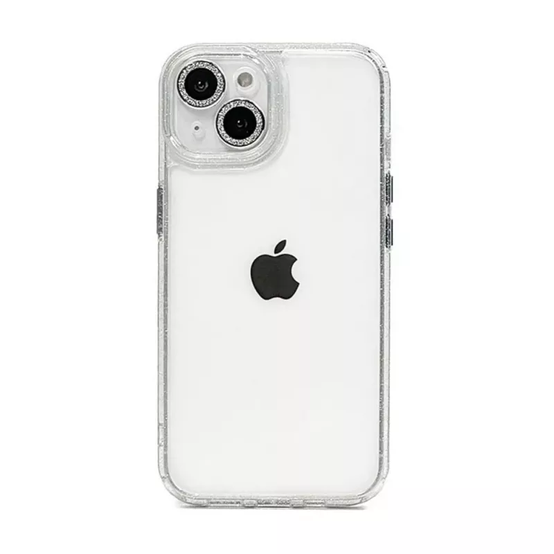 iLike Apple iPhone 15 Stars Lens Acrylic Cover White