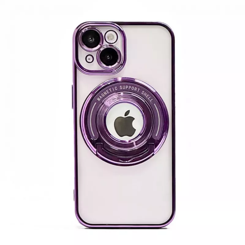 iLike Apple iPhone 14 IH MagSafe Hidden Stand Cover Purple