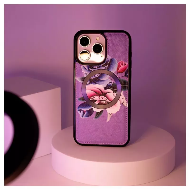 Evelatus Apple iPhone 15 Pro Maciņš un Plānais Vāciņš Violetā Krāsā