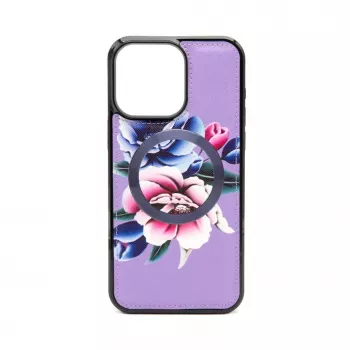 Evelatus Apple iPhone 15 Pro Maciņš un Plānais Vāciņš Violetā Krāsā