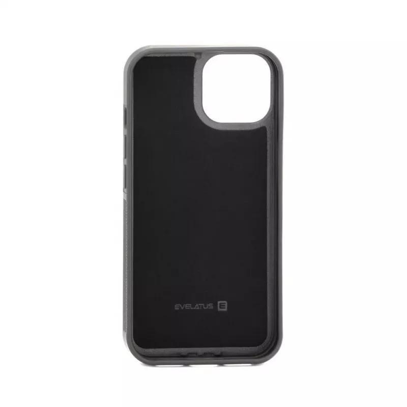 Evelatus Apple iPhone 14 Leather Case Zipper Design Flower Black