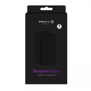 Evelatus Samsung Galaxy S24 / S25 2.5D Full Cover Glass Anti-Static Black