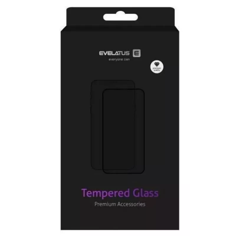 Evelatus Apple iPhone 15 0.33mm Flat Clear Glass Anti-Static Light Screen Protector