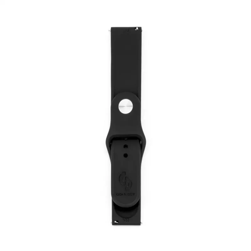 Connect 22mm Silikona Cilpas Pulksteņa Siksniņa (S/M 110mm) Melna