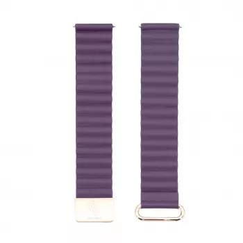 Connect 20mm Īstas ādas pulksteņa siksniņa ar magnētisku aizdari - Crimson Cherry (130mm M/L)