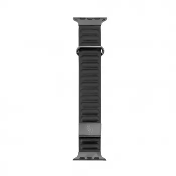 Connect Watch 38/40/41mm Mākslīgās ādas magnētiskā aizmugures sprādzes pulksteņa siksniņa Melna