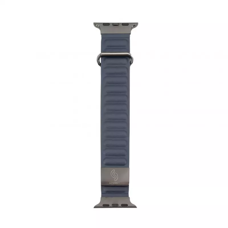 Connect Watch 38/40/41mm Īstas ādas magnētiskā piesūcekņa siksniņa Indigo Blue