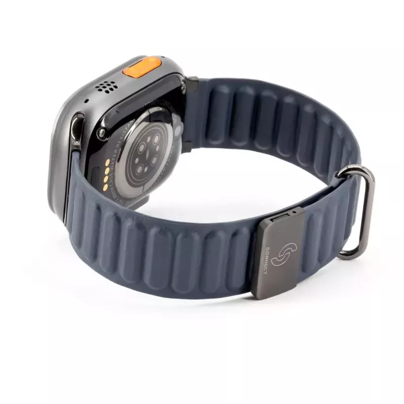 Connect Watch 38/40/41mm Īstas ādas magnētiskā piesūcekņa siksniņa Indigo Blue