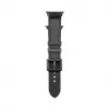 Connect Watch 38/40/41mm Silikona ielāpa ādas pulksteņa siksniņa (132mm M/L) Melna