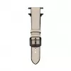 Connect Watch 38/40/41mm Silikona ādas pulksteņa siksniņa (132mm M/L) Balta
