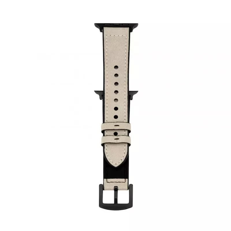 Connect Watch 38/40/41mm Silikona ādas pulksteņa siksniņa (132mm M/L) Balta