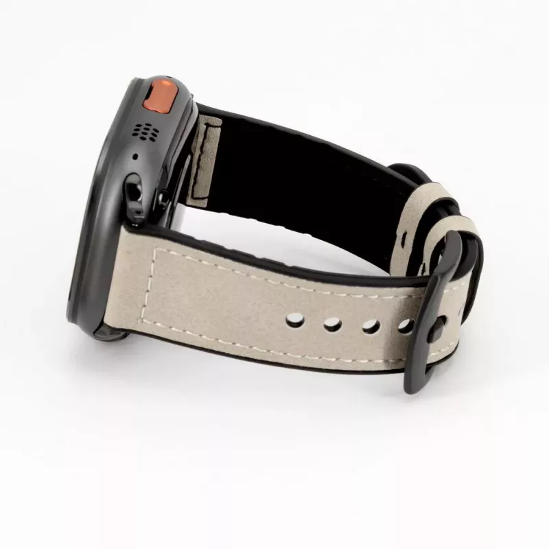 Connect Watch 38/40/41mm Silikona ādas pulksteņa siksniņa (132mm M/L) Balta
