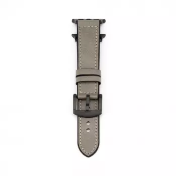Connect Watch 38/40/41mm Silikona ieliktņa ādas pulksteņa siksniņa (132mm M/L) Sudraba