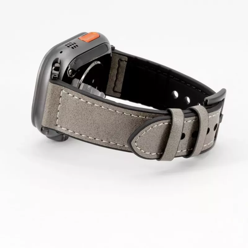 Connect Watch 38/40/41mm Silikona ieliktņa ādas pulksteņa siksniņa (132mm M/L) Sudraba