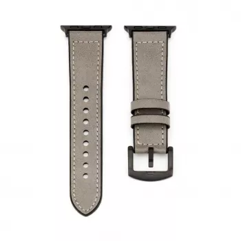 Connect Watch 38/40/41mm Silikona ieliktņa ādas pulksteņa siksniņa (132mm M/L) Sudraba