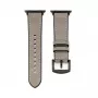 Connect Watch 38/40/41mm Silikona ieliktņa ādas pulksteņa siksniņa (132mm M/L) Sudraba