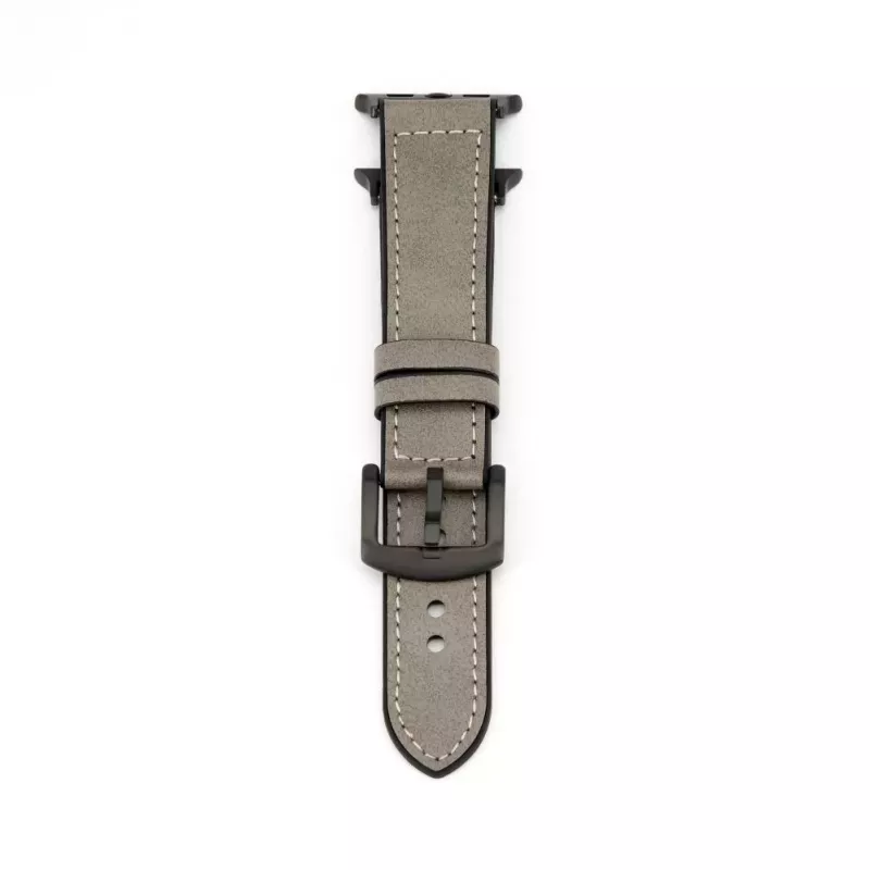 Connect Watch 42/44/45mm Silikona ielāpa ādas pulksteņa siksniņa (132mm M/L) Sudraba
