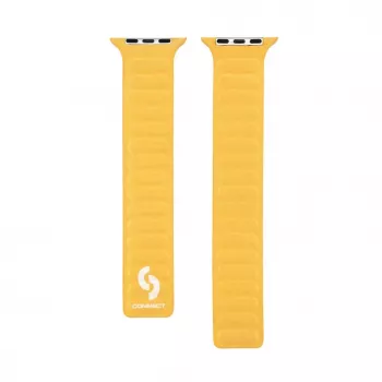 Connect Watch 38/40/41mm Fine Woven Twill Magnetic Chain Watch Strap Yellow