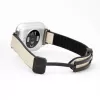 Connect 20mm Silicone Leather Watch Straps with Magnetic White