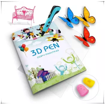 iLike S5 Zīmēšanas grāmata 3D pildspalvai figūru veidošanai un mācībām - 22 raksti