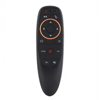 CP G10s Universal Smart TV Air Mouse - Bezvadu / IR Tālvadības pults ar Balss palīgu un Žiroskopu Melna